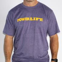 Horizontal Logo T-Shirt - Heather Purple | Power Lift
